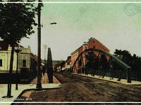 Željezni most preko Petrinjčice sagrađen 1902. godine, snimljeno 1914. godine